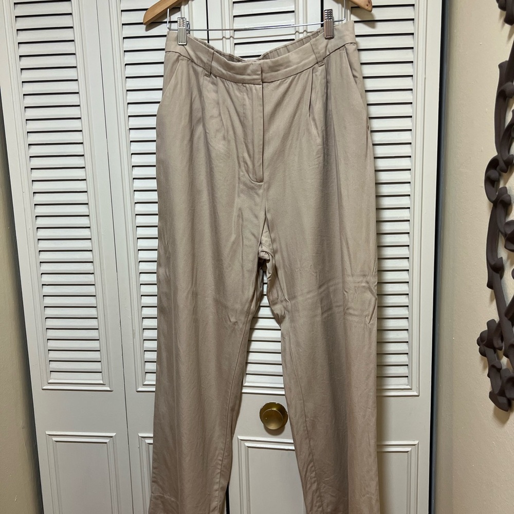 Abercrombie & Fitch Tan Wide Leg Pants